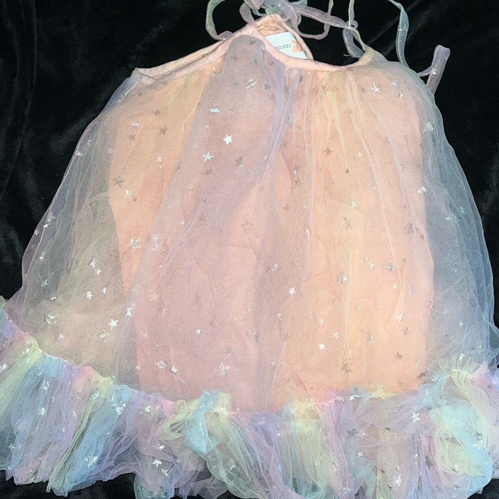 Pink Starry Kids Dress